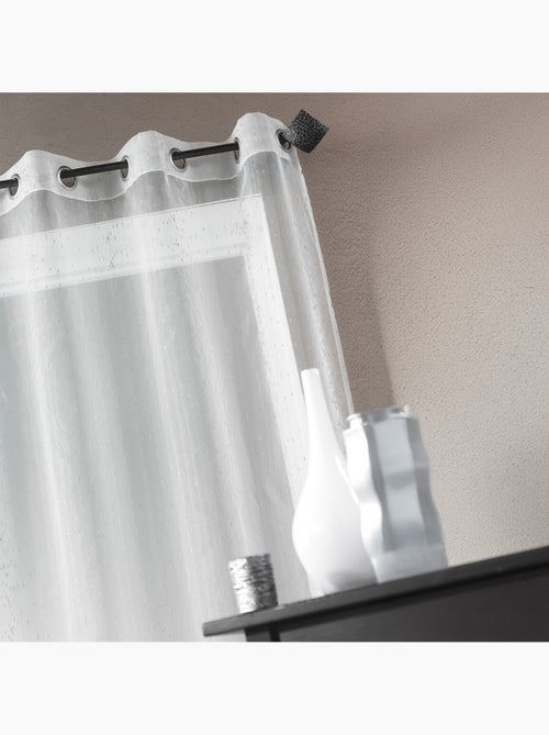 Voilage Organza fantaisie goutte métallique - Kiabi