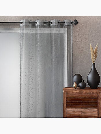 Voilage Organza fantaisie goutte métallique