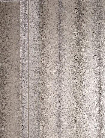 Voilage organza gribouillis et bulles brodée