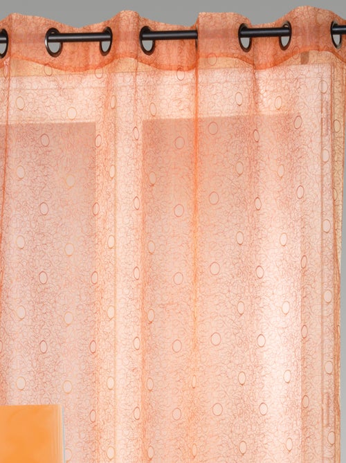 Voilage organza gribouillis et bulles brodée - Kiabi