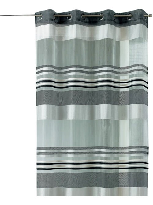 Voilage Organza rayures horizontales tissées - Kiabi