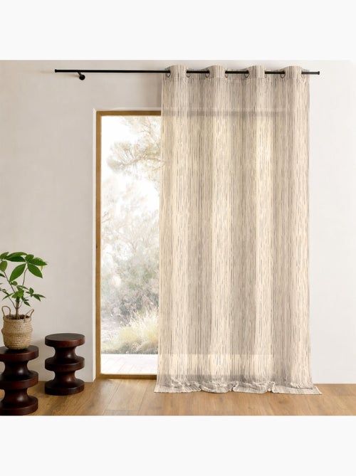 Voilage organza rayures verticales tissées - Kiabi Voilage organza rayures verticales tissées - Kiabi