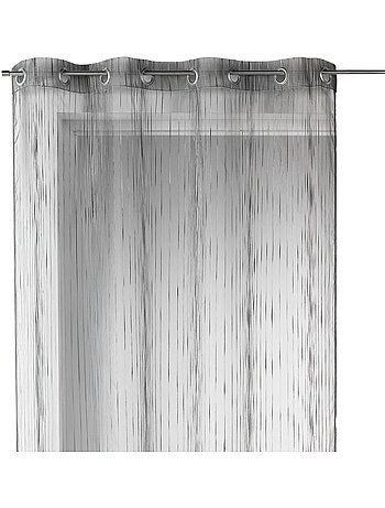 Voilage organza rayures verticales tissées
