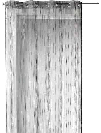 Voilage organza rayures verticales tissées
