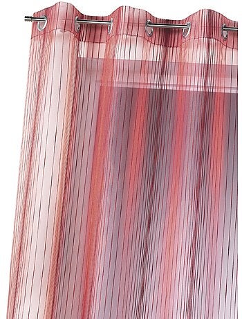 Voilage organza rayures verticales tissées