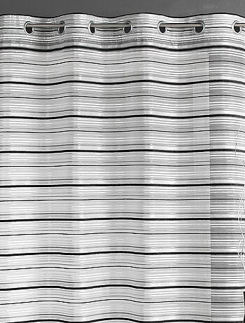 Voilage Organza tissé Rayures horizontales