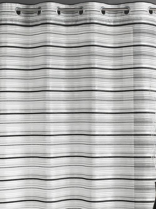 Voilage Organza tissé Rayures horizontales - Kiabi