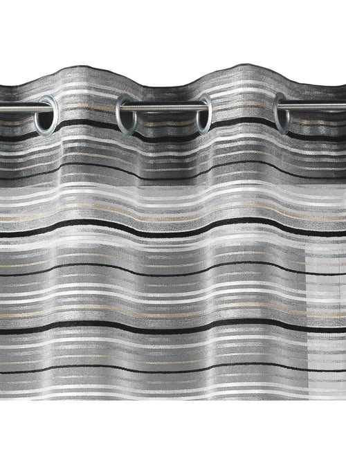 Voilage Organza tissé Rayures horizontales - Kiabi Voilage Organza tissé Rayures horizontales - Kiabi