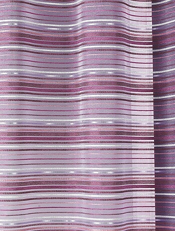 Voilage Organza tissé Rayures horizontales