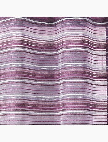 Voilage Organza tissé Rayures horizontales
