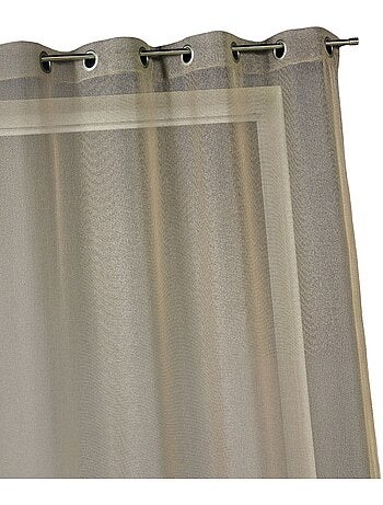 Voilage organza uni prêt à poser