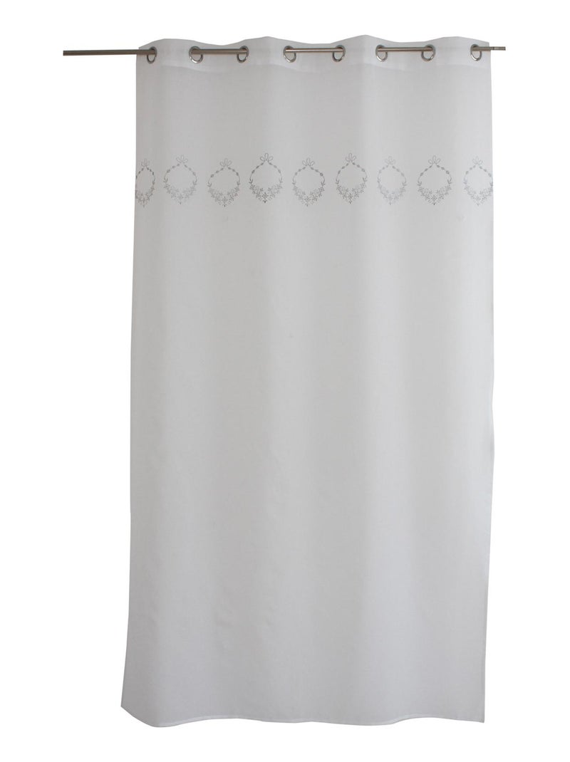 Voilage orné de broderies Beige - Kiabi