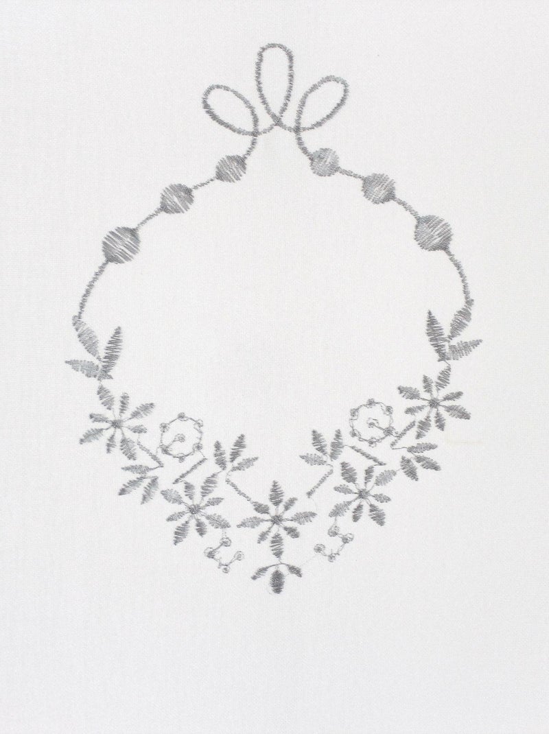 Voilage orné de broderies Beige - Kiabi