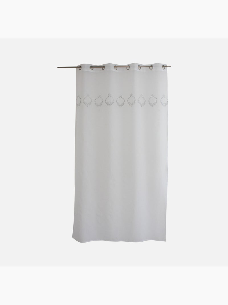 Voilage orné de broderies Blanc - Kiabi