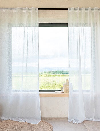 Voilage passants cachés - Effet lin