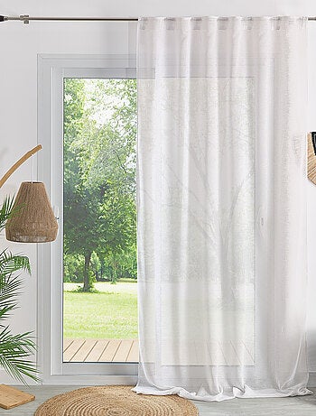 Voilage passants cachés - Effet lin