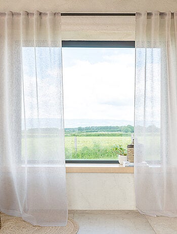 Voilage passants cachés - Effet lin