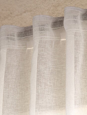 Voilage passants cachés - Effet lin