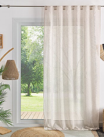 Voilage passants cachés - Effet lin