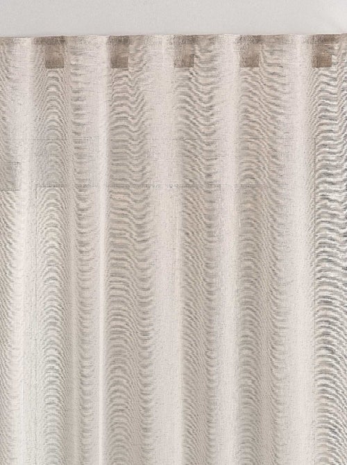 Voilage passants cachés  - Effet lin - Kiabi