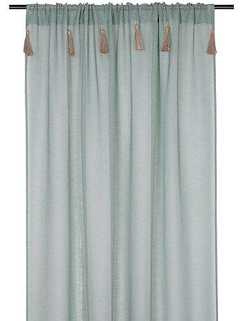 Voilage passe tringle 140x260 cm Ibiza naturel