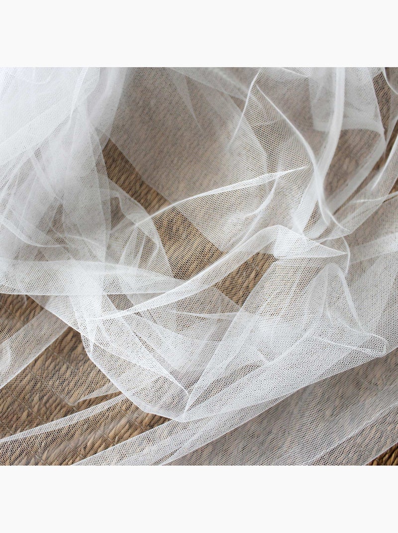 Voilage passe tringle anti moustique Blanc - Kiabi
