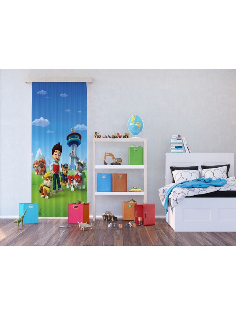 Voilage Pat'Patrouille - modèle Ryder et ses amis 140 cm x 245 cm Multicolore - Kiabi