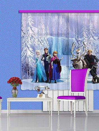 Voilage Personnages La Reine des Neiges Disney-Voilage :