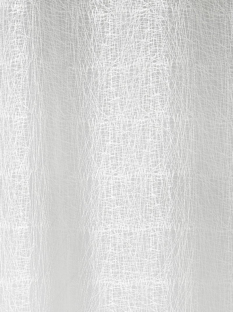 Voilage Picasso en organza brodé Blanc - Kiabi