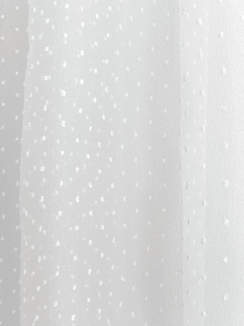 Voilage plumetis en organza avec œillets - Kiabi Voilage plumetis en organza avec œillets - Kiabi