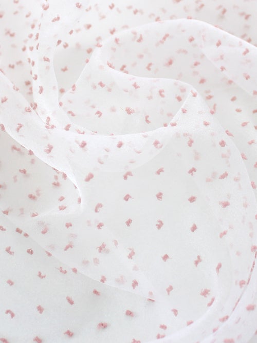 Voilage plumetis en organza avec œillets - Kiabi Voilage plumetis en organza avec œillets - Kiabi
