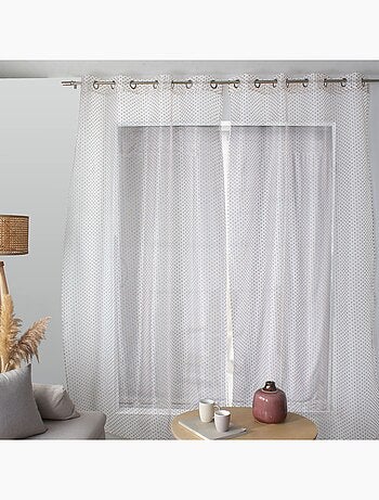 Voilage plumetis en organza LOLITA