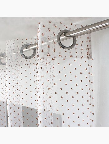 Voilage plumetis en organza LOLITA