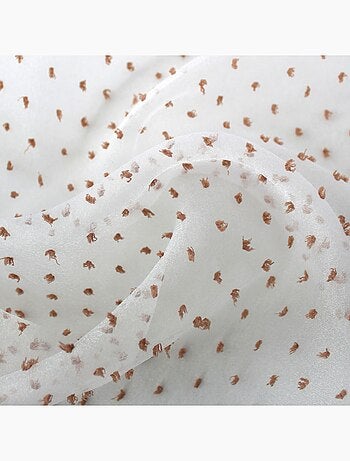 Voilage plumetis en organza LOLITA