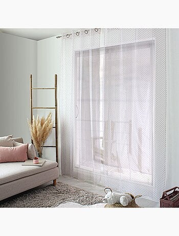 Voilage plumetis en organza LOLITA