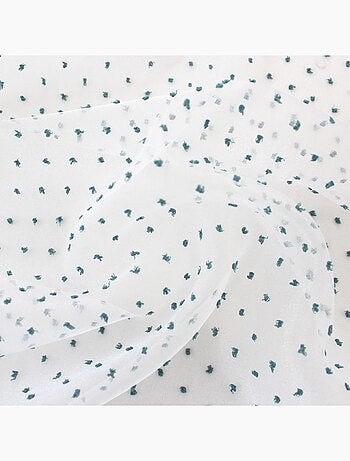 Voilage plumetis en organza LOLITA