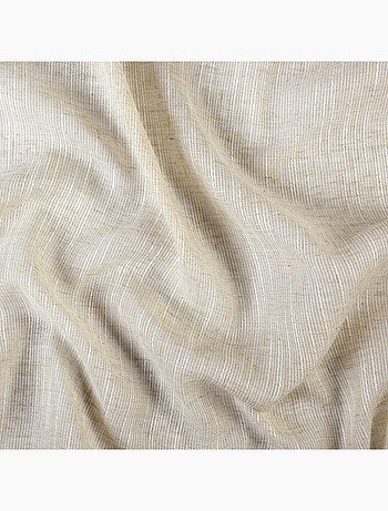 Voilage poly-lin à relief flammé avec œillets