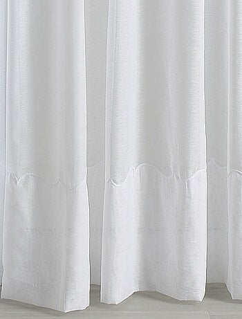 Voilage Poly-lin brodé Cornely