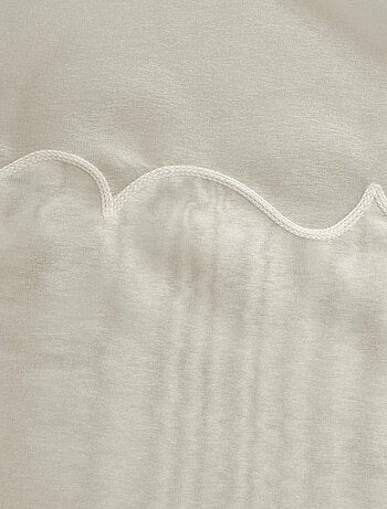 Voilage Poly-lin brodé Cornely