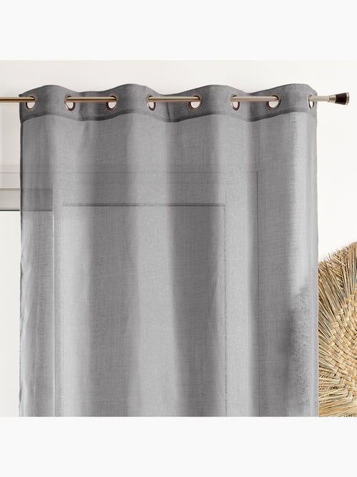 Voilage poly-lin uni fluide - Kiabi Voilage poly-lin uni fluide - Kiabi