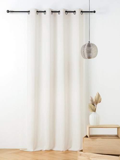 Voilage polycoton toucher doux et souple - Kiabi