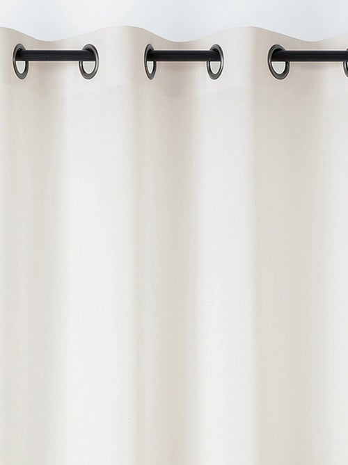 Voilage polycoton toucher doux et souple - Kiabi