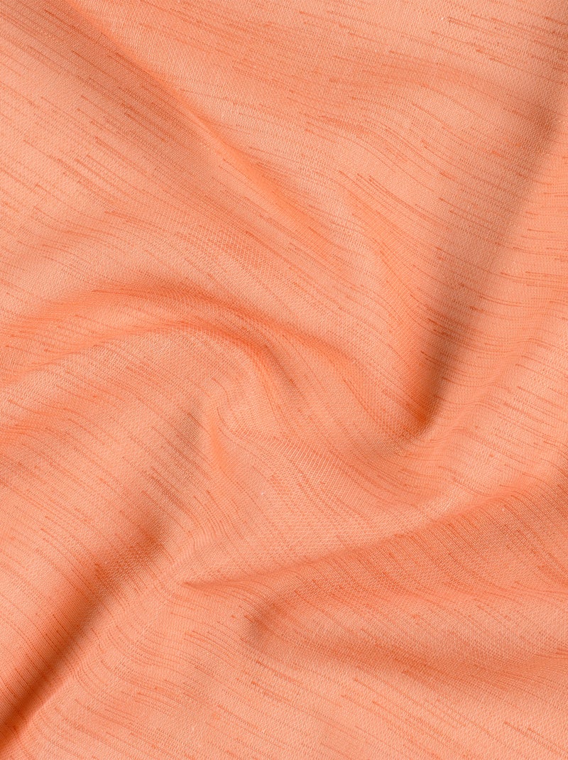 Voilage polycoton toucher doux et souple Orange - Kiabi