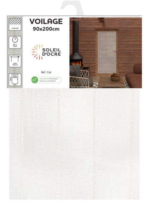Voilage porte-fenêtre CALI, par Soleil d'Ocre - Kiabi
