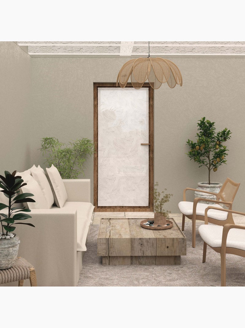 Voilage porte fenêtre CELIA, par Soleil d'Ocre Taupe - Kiabi