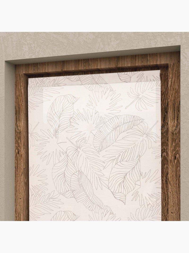 Voilage porte fenêtre CELIA, par Soleil d'Ocre Taupe - Kiabi