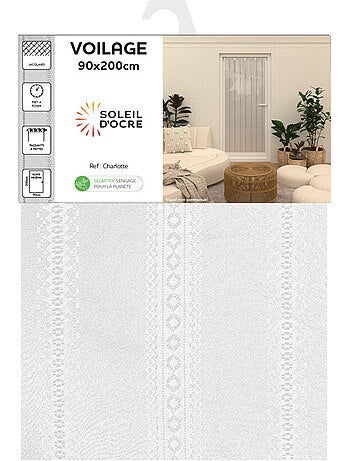 Voilage porte fenêtre CHARLOTTE, par Soleil d'Ocre