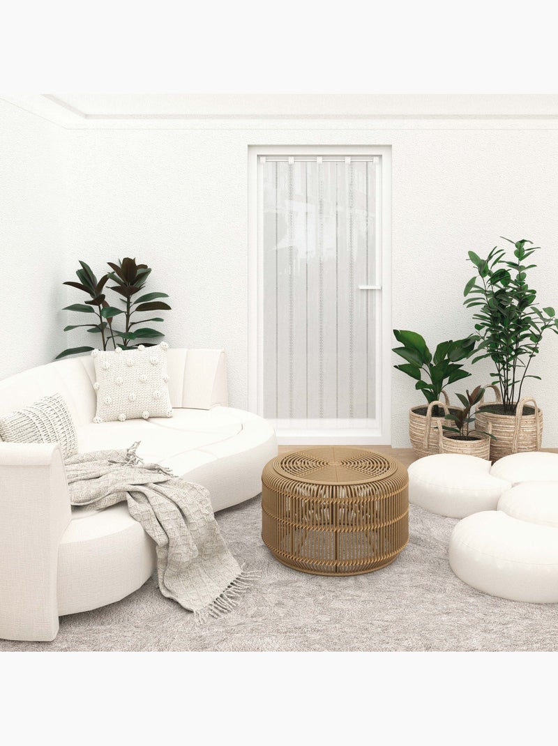 Voilage porte fenêtre CHARLOTTE, par Soleil d'Ocre Blanc - Kiabi