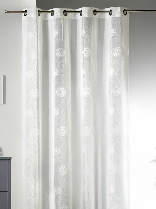 Voilage Raffiné fantaisie brodé ronds - Kiabi