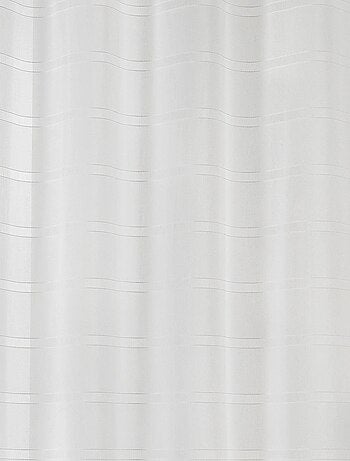 Voilage rayé et tamisant Cordelette